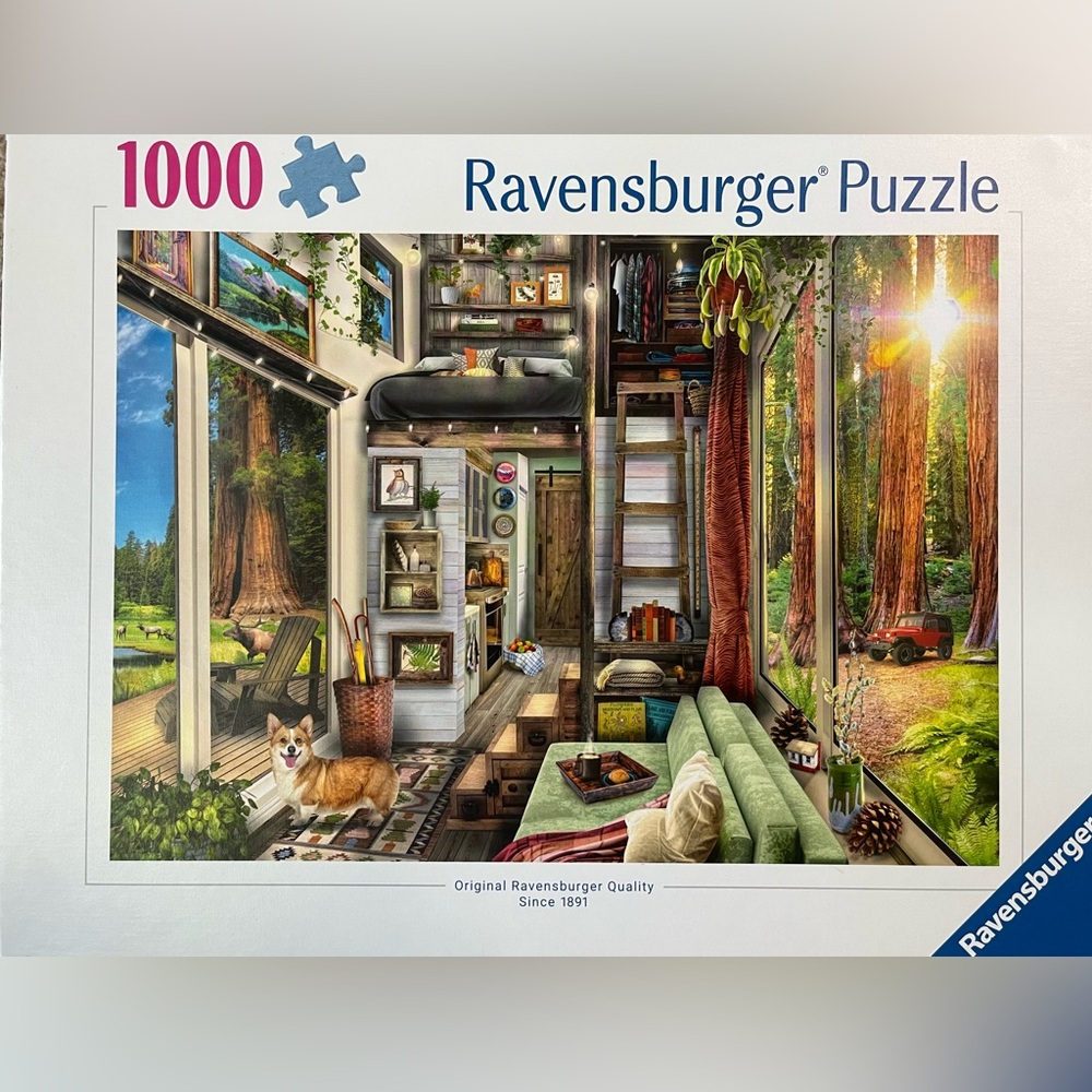 Redwood Forest Tiny House
Ravensburger 1000 piece puzzle